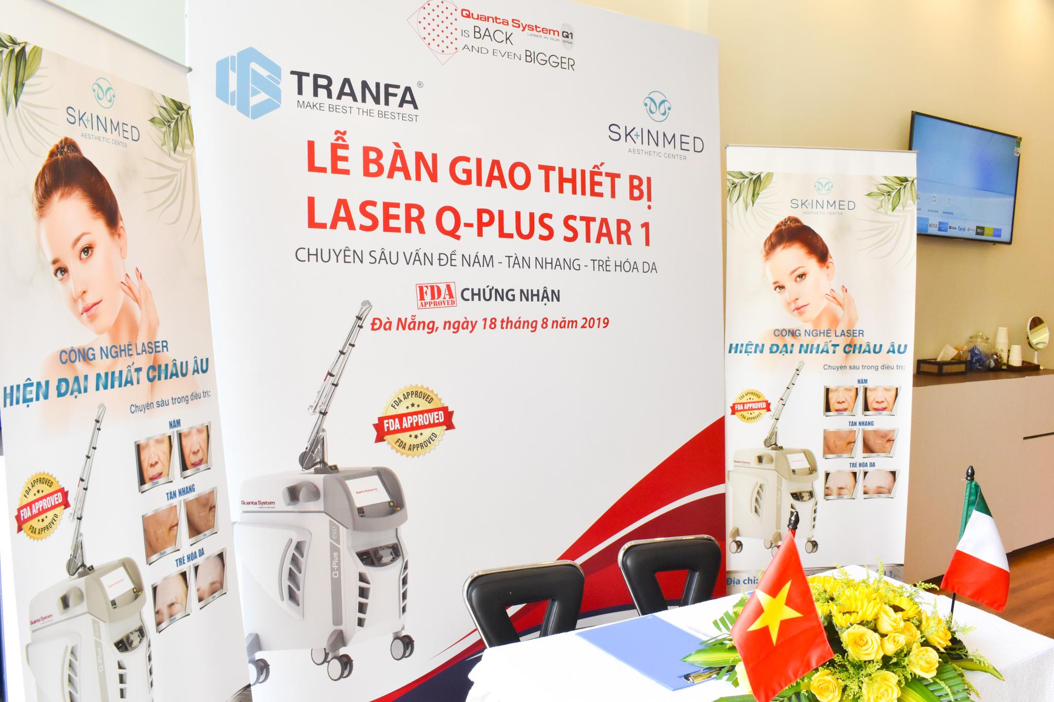 le-chuyen-giao-may-tri-nam-q-plus-star-i-cho-skinmed-beauty-center-da-nang-3
